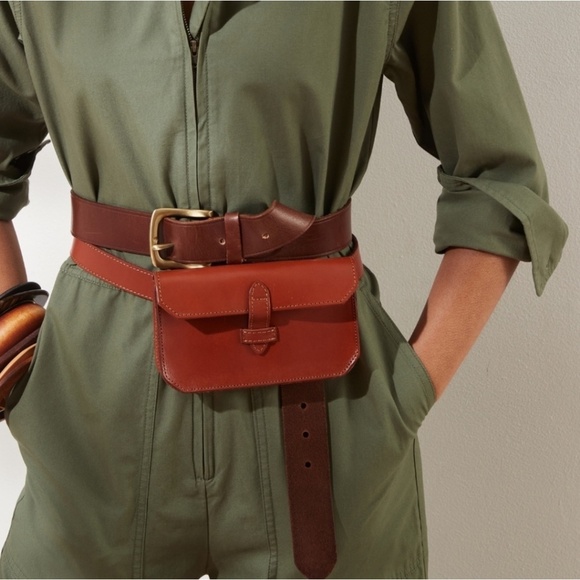 Banana Republic army green flight jacket jumpsuit Organic cotton Size 6 Tall - Picture 3 of 13